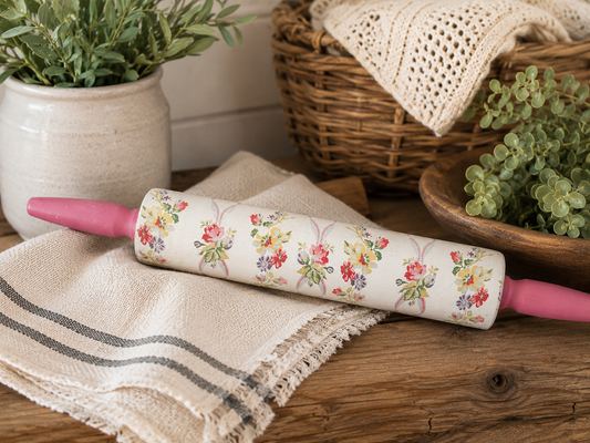 Timber & Grace - Vintage Floral Rolling Pin