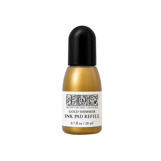 IOD gold shimmer ink refill.