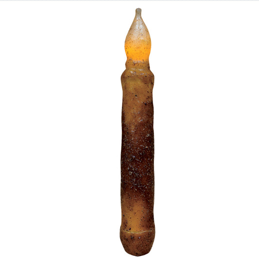 The Hearthside Collection - 6” Burnt Mustard Timer Taper