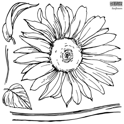 IOD Decor Stamp - Sunflowers