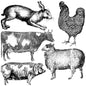 IOD Decor Stamp - Farm Animals