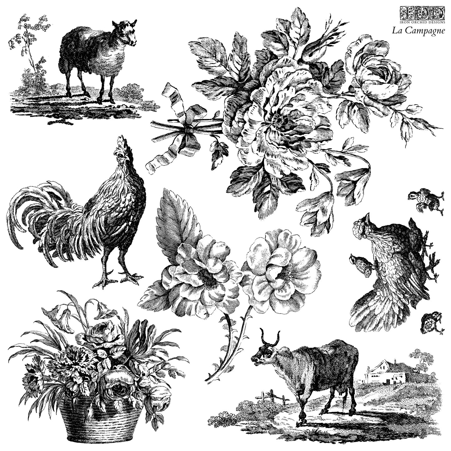IOD Decor Stamp - La Campagne