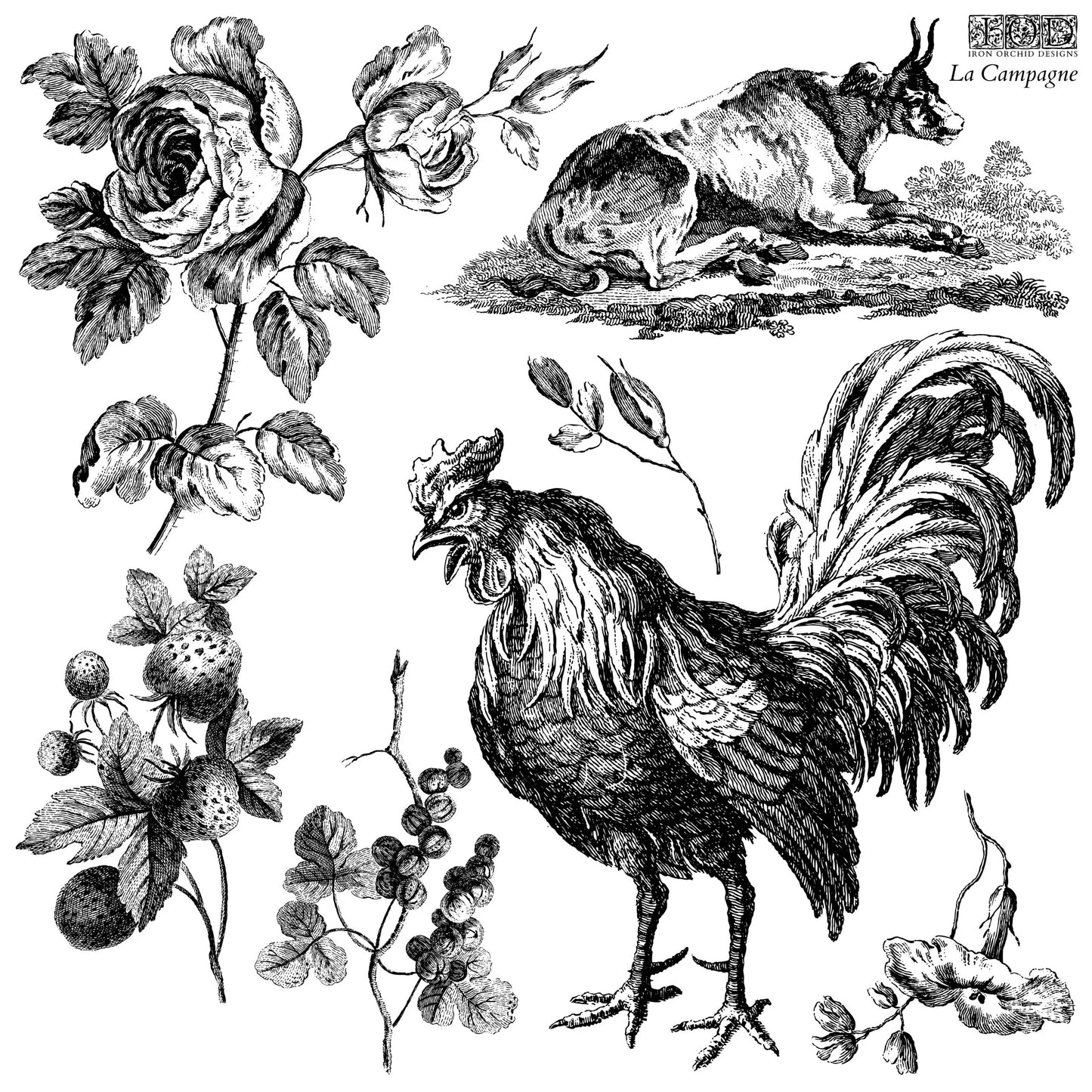 IOD Decor Stamp - La Campagne