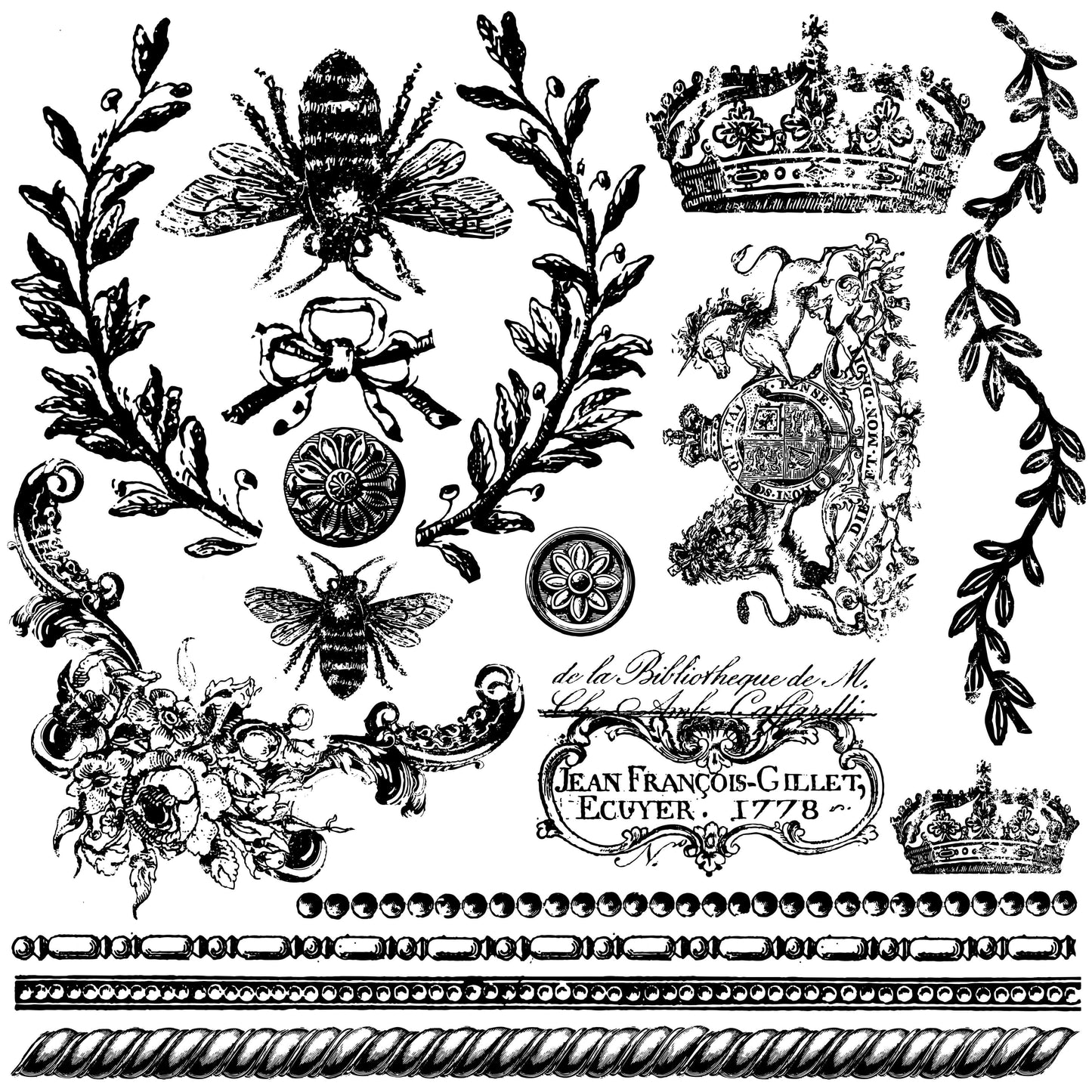 IOD Decor Stamp - Queen Bee