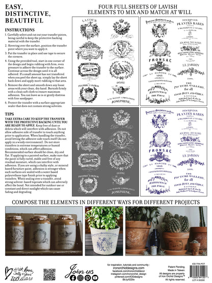 IOD Transfer - Traditional Pots
