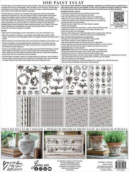 IOD Paint Inlay - Delft Traditions Noir