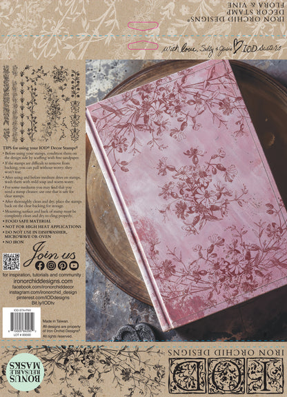 IOD Decor Stamp - Flora & Vine
