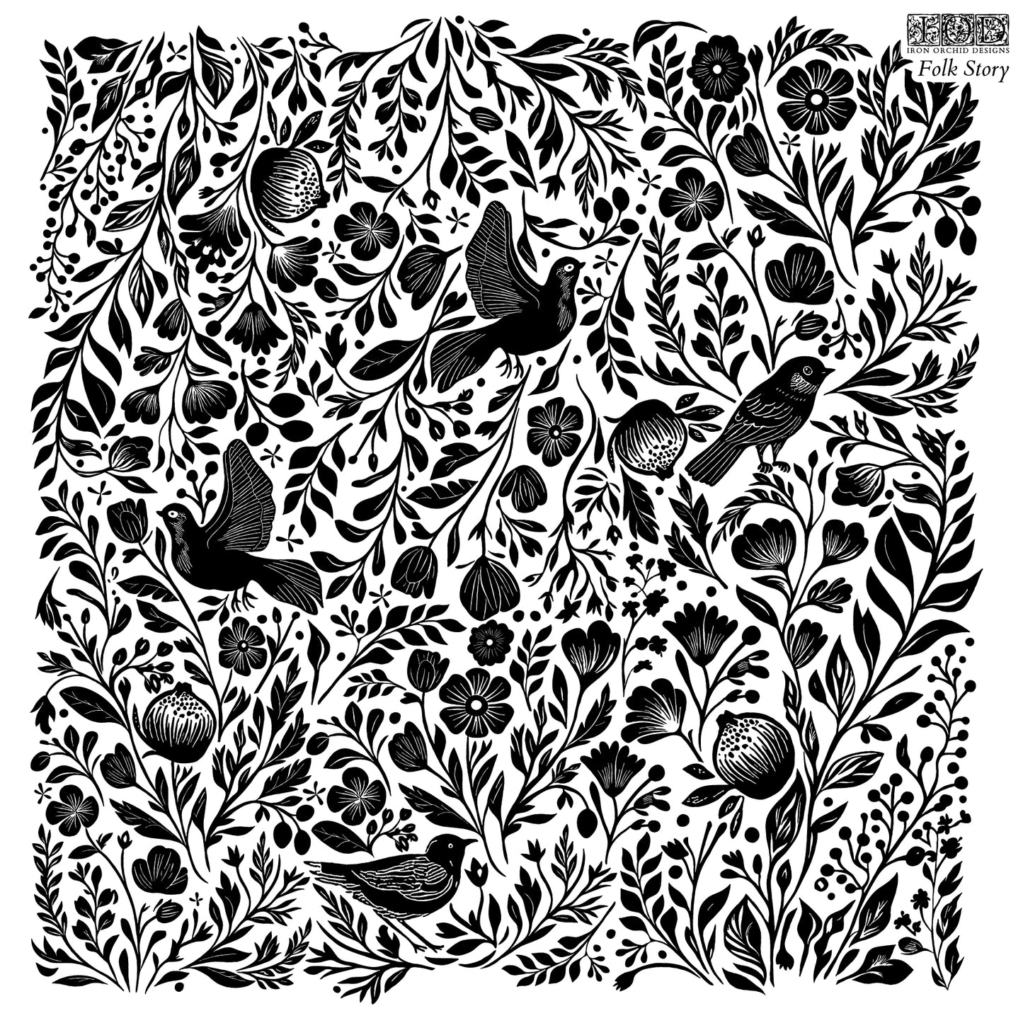 IOD Decor Stamp - Folk Story