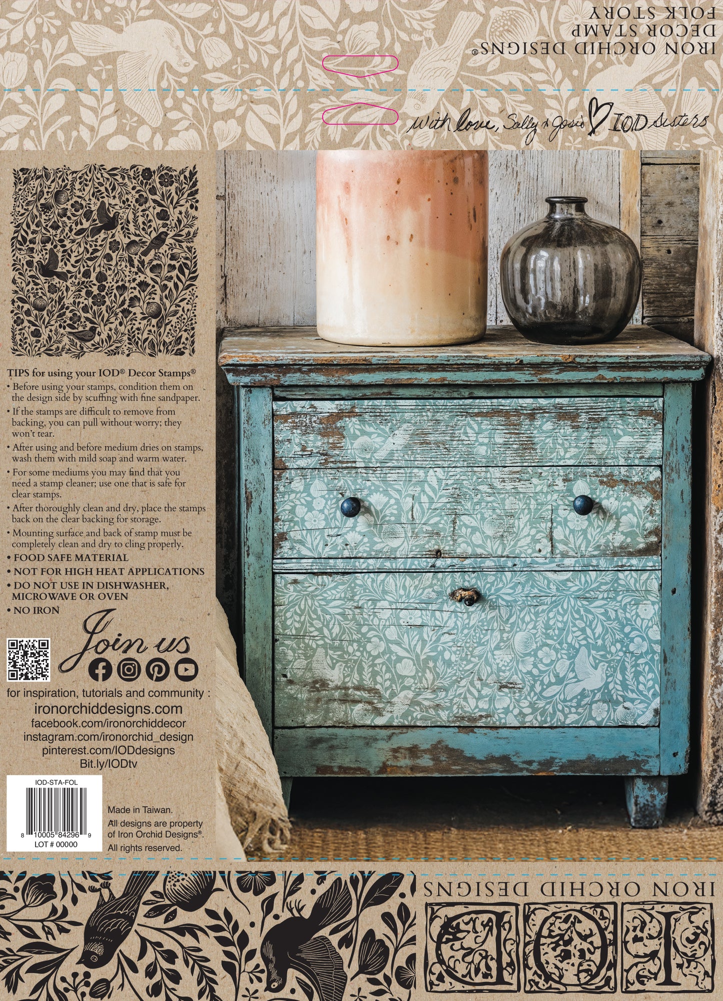 IOD Decor Stamp - Folk Story