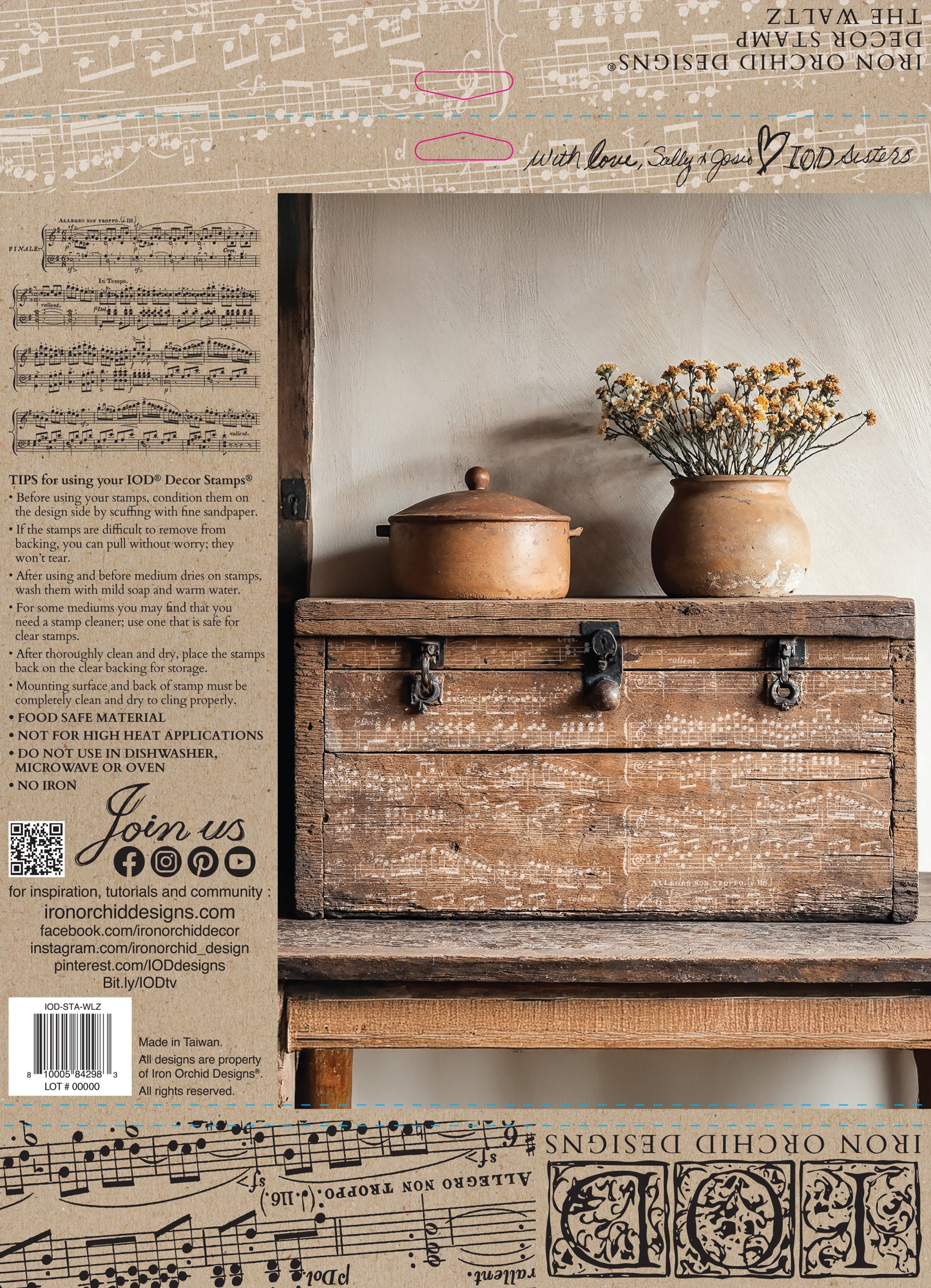IOD Decor Stamp - The Waltz