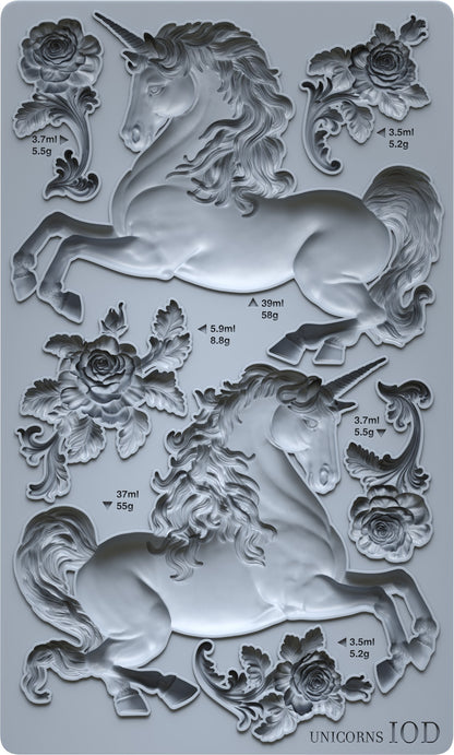 IOD Mould - Unicorns