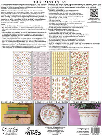 IOD Paint Inlay - Ditsy Blooms