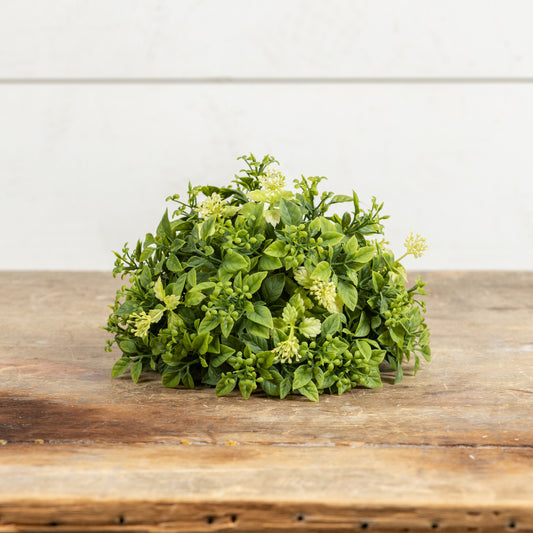 Ragon House - 7” Pea Leaf & Boxwood Half Sphere