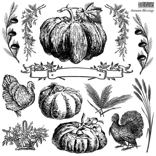 IOD Decor Stamp - Autumn Blessings