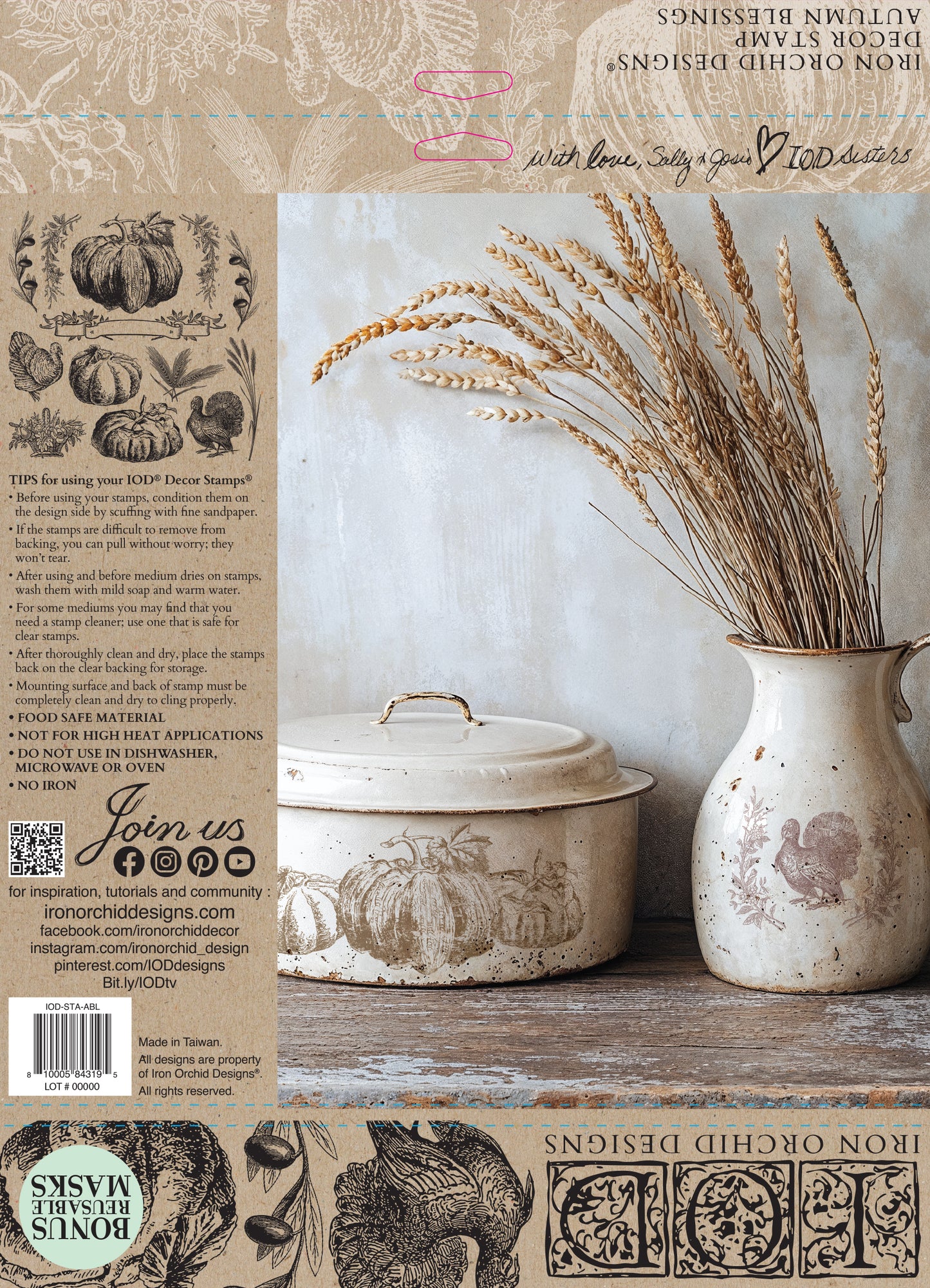IOD Decor Stamp - Autumn Blessings