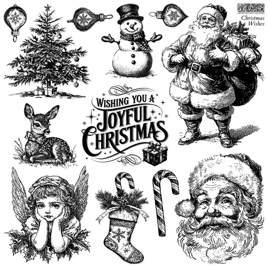 IOD Decor Stamp - Christmas Wishes