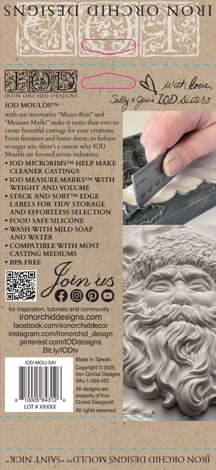 IOD Mould - Saint Nick