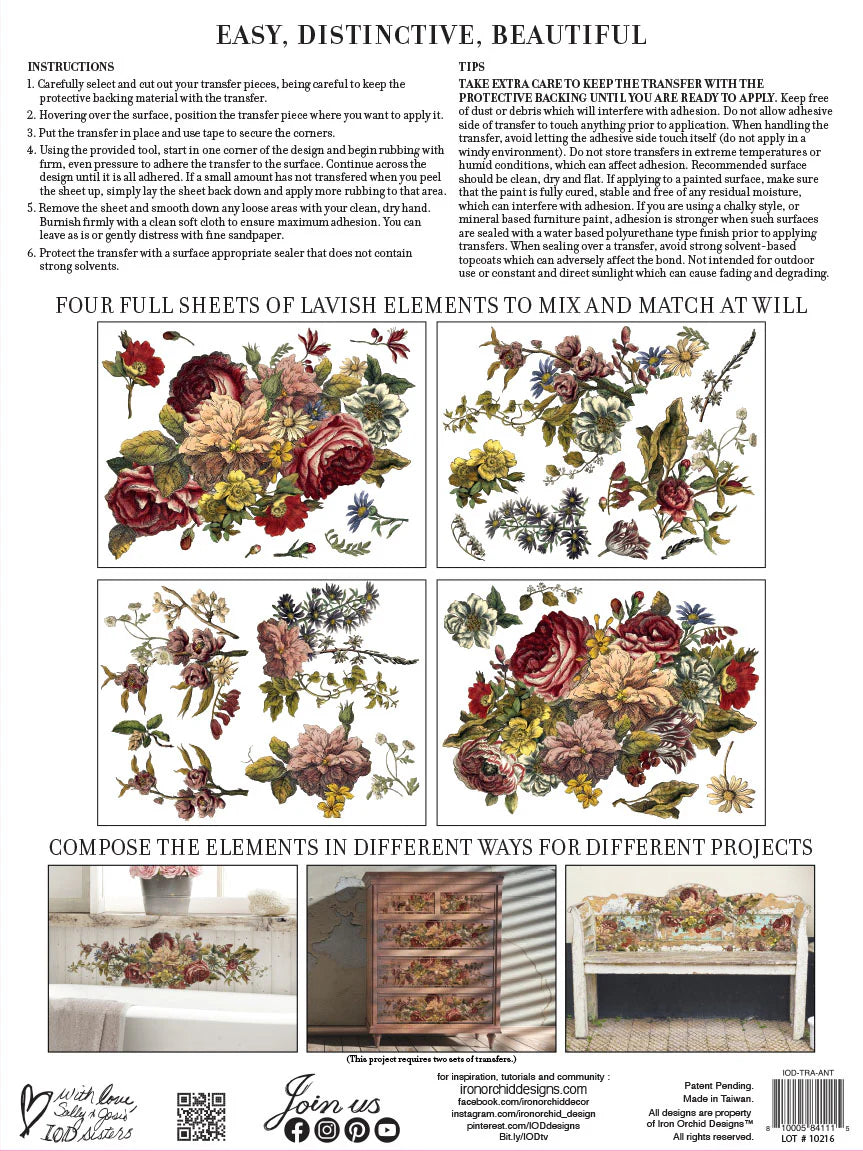 IOD Transfer - Floral Anthology