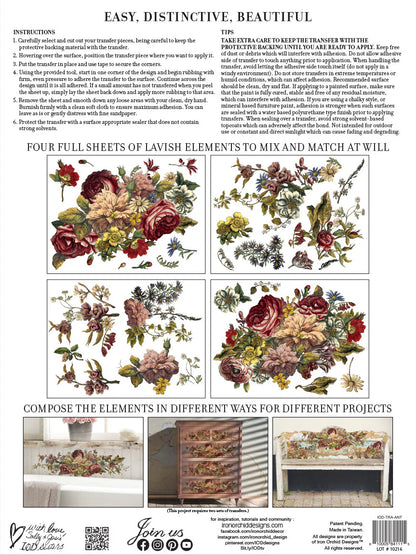 IOD Transfer - Floral Anthology
