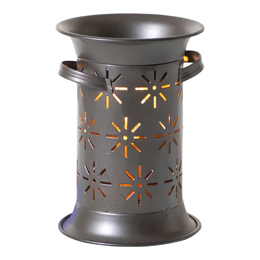 Irvin’s Tinware - Starburst Wax Warmer in Smokey Black