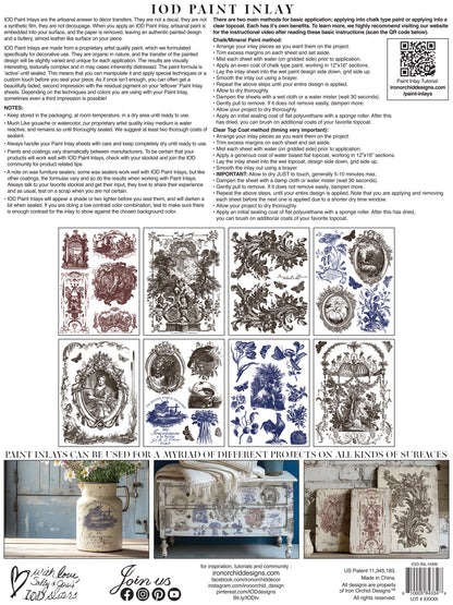 IOD Paint Inlay - Hameau de la Reine