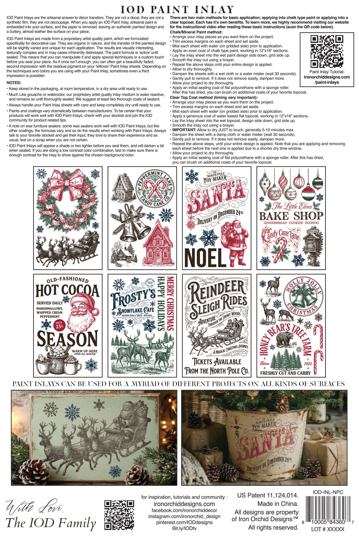 IOD Paint Inlay - The North Pole
