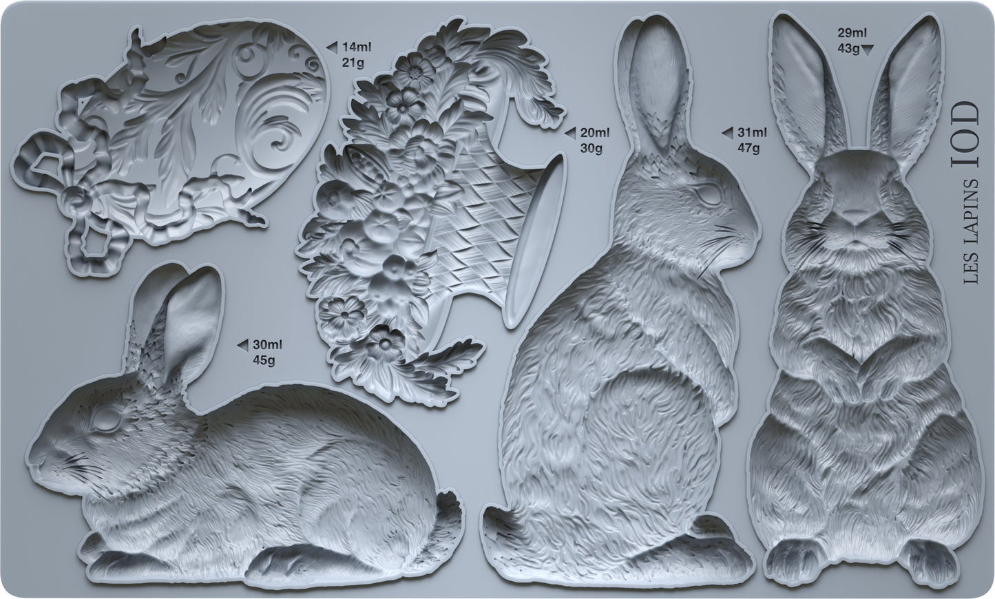 IOD Mould - Les Lapins