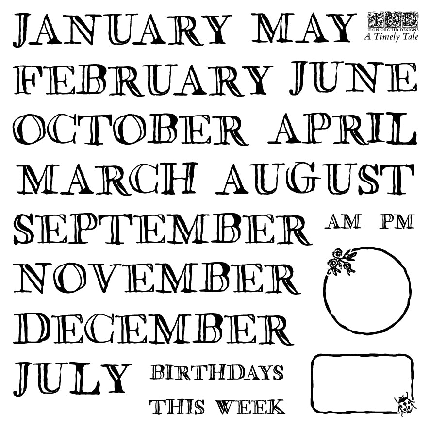 IOD Decor Stamp - A Timely Tale