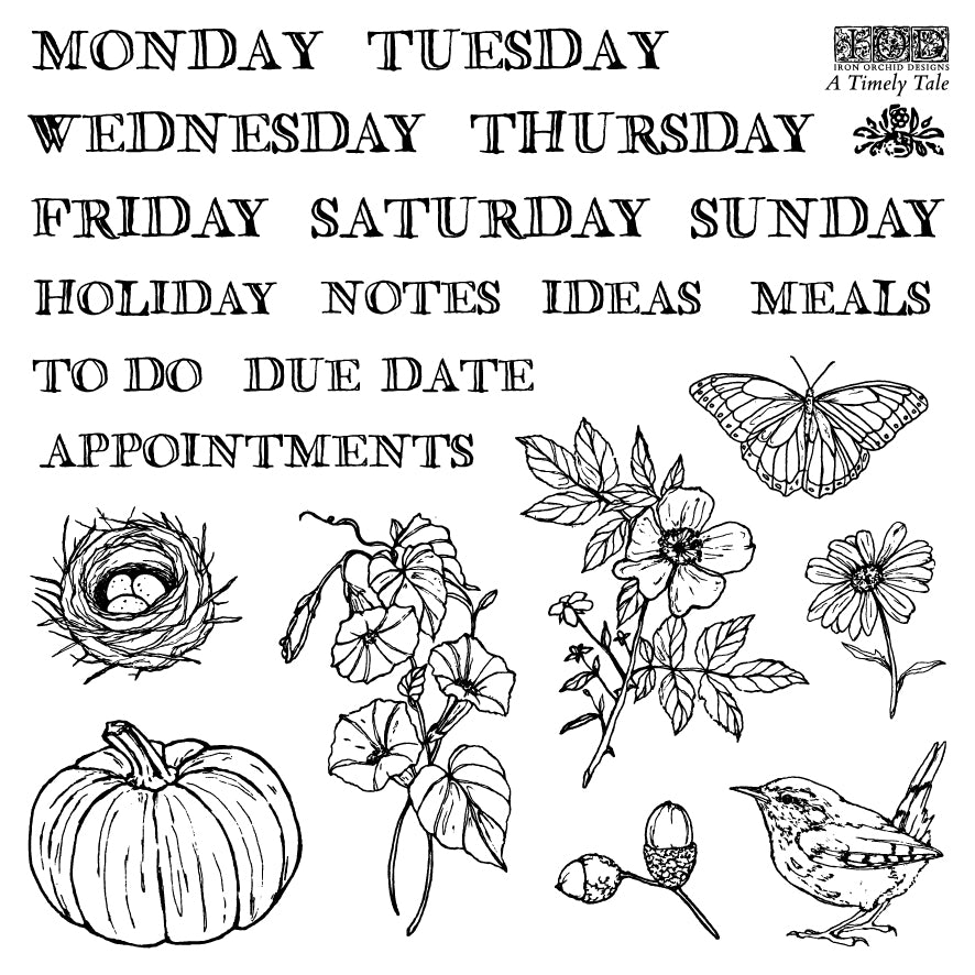 IOD Decor Stamp - A Timely Tale