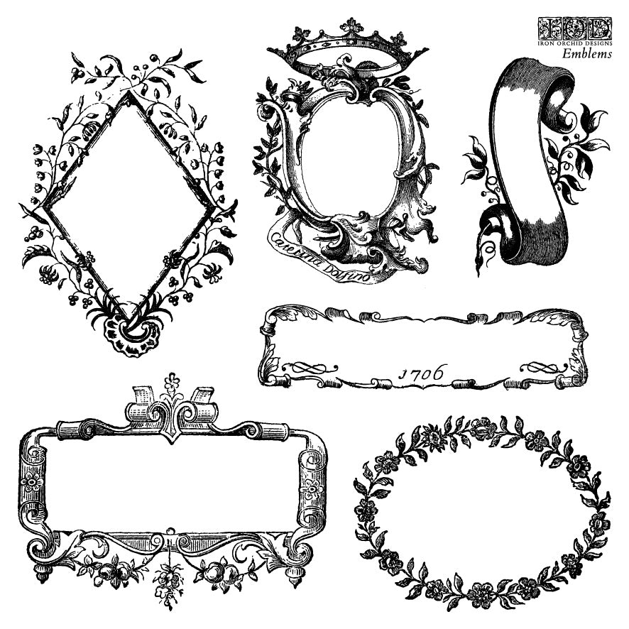 IOD Decor Stamp - Emblem