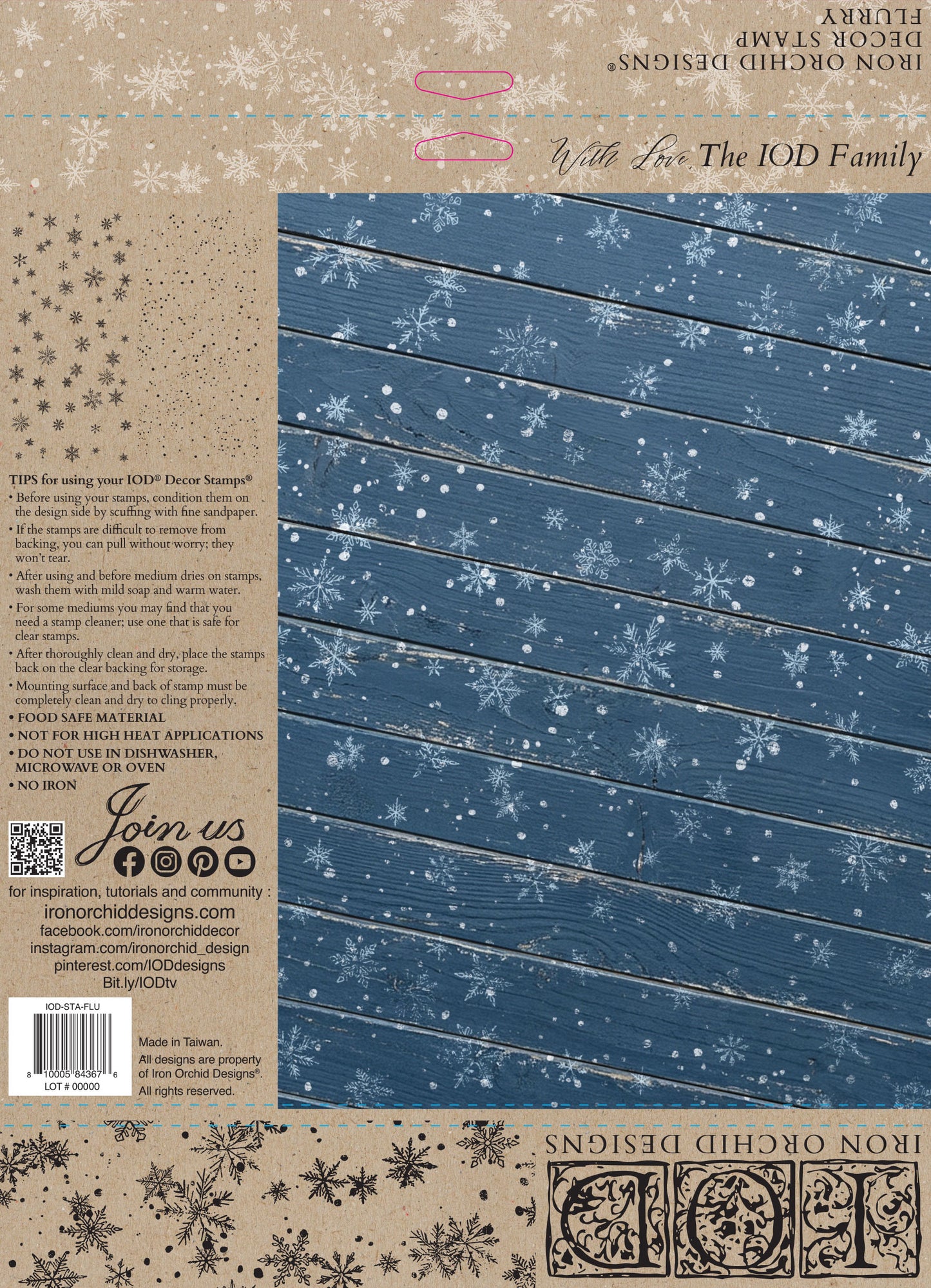 IOD Decor Stamp - Flurry
