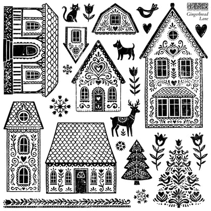 IOD Decor Stamp - Gingerbread Lane
