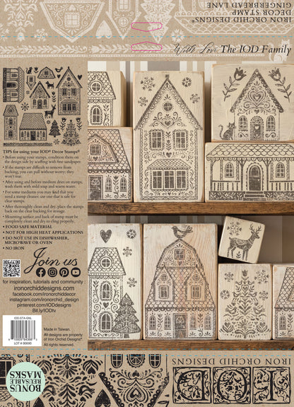 IOD Decor Stamp - Gingerbread Lane