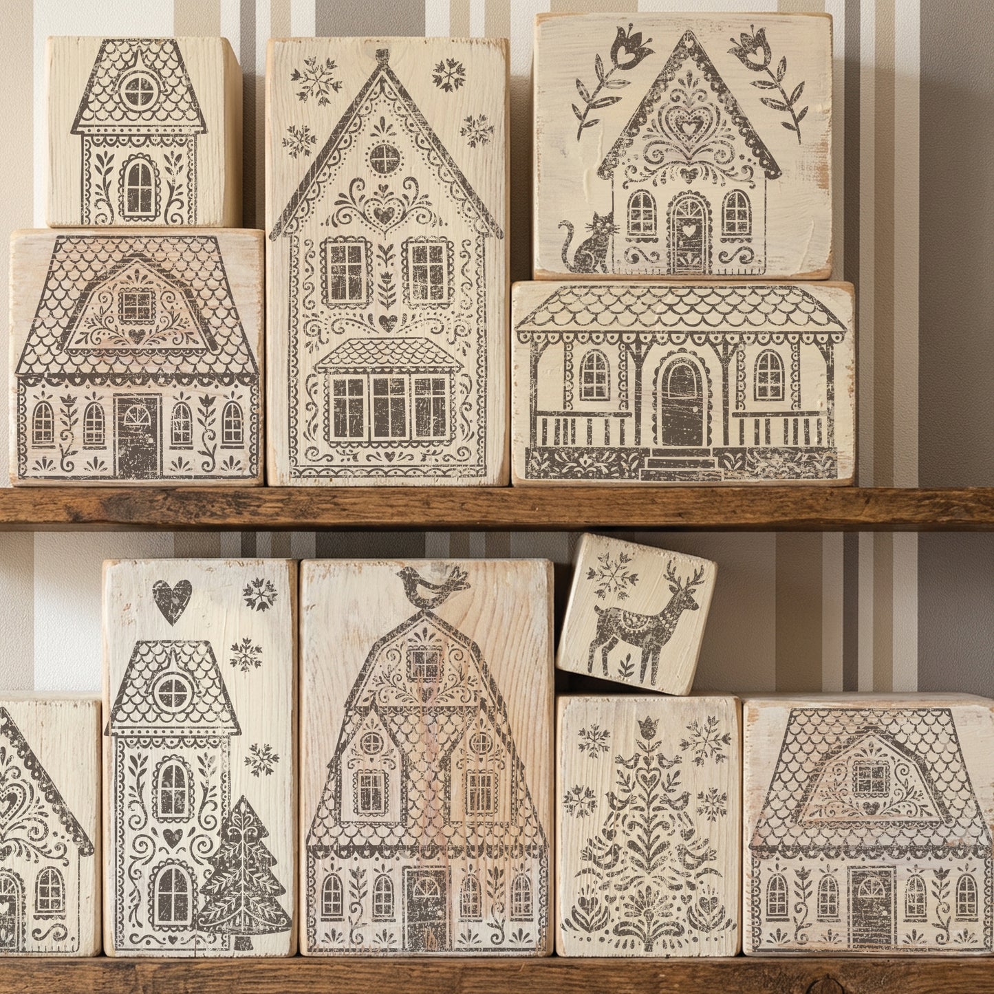 IOD Decor Stamp - Gingerbread Lane