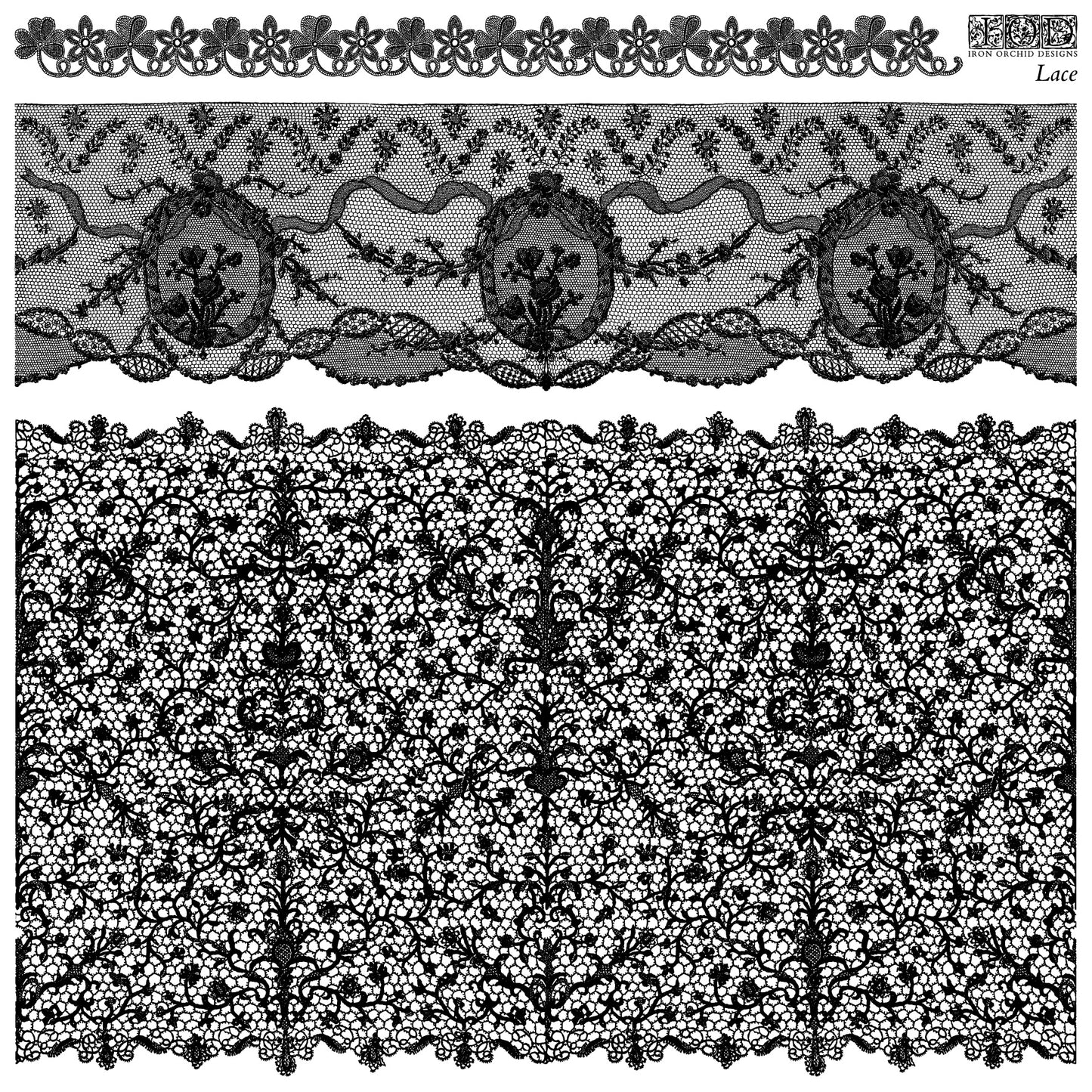 IOD Decor Stamp - Lace