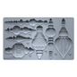 Inspired by traditional glass baubles, vintage tin ornaments, and turned wood.