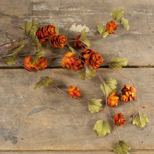 Artificial floral stem with sienna colored hops great for your fall decorating.