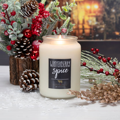 Milkhouse Candle Company - Farmhouse Mason Jar - Winterberry Spice
